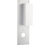 Poignée palière aluminium type Bastille 70x250mm argent trou de 26 - HERACLES - I-231103TR26