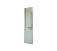 Duval Poignée palière sur plaque borgne – aluminium argent
