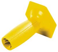 Poignée Pare-Coups Jaune pour Broches et Ciseaux de Maçon - Protection Anti-Faux Coup Ergonomique - Accessoire Outils Maçonnerie - Leborgne