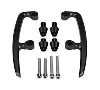poignée Passager z650 2023 Moto Passager Arrière Saisir CNC Aluminium Barre Siège Rail Poignée Pillion Kit pour Z650 17-18 Vert (Noir)