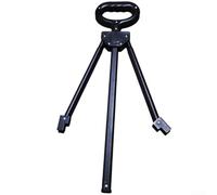 Poignée pliante en acier au carbone avec barre extensible, conçue pour le camping et la plage, installation facile par vis