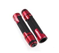 Poignée Poignée De Guidon De Moto CNC Pour ADV150 ADV 150 2019-2020 7/8 ''22MM Poignée De Moto Avec couvre-guidon(Red)