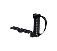 Hama Barrette porte-flash coudée à 90° (pliable pour appareils photo / vidéo avec vis de trépied, avec poignée et boucle, 34 mm x 190 mm) Noir