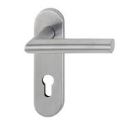 Poignée porte Ams.E1400/353KH Inox F69 PZ rd HOPPE