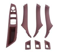 Poignée Porte Boîte Gants Pour Série 5 F10 F11 F18 520i 523i 525i 528i 535i Ensemble Poignées Traction Panneau Commutateur Fenêtre D'accoudoir Porte Intérieure(Red Brown Lhd 7pcs)