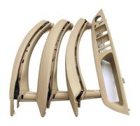 Poignée Porte Boîte Gants Pour X5 Pour X6 E70 E71 2007-2014 Ensemble 7 Pièces LHD RHD Panneau Commutateur Fenêtre Poignée Traction Avec Housse Cuir(Beige,RHD)