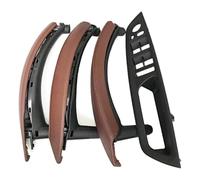 Poignée Porte Boîte Gants Pour X5 Pour X6 E70 E71 2007-2014 Ensemble 7 Pièces LHD RHD Panneau Commutateur Fenêtre Poignée Traction Avec Housse Cuir(Red Brown,RHD)