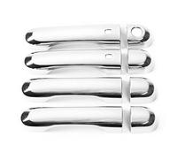 Poignée Porte Chromée Fibre Carbone Noir Brillant Pour Jeep Pour Renegade 2015-2023(Type C)