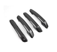 Poignée Porte Couverture Compatible avec pour A4 B9 A5 2017-2019 Accessoires de Voiture Poignée de Porte extérieure Garniture de Couvercle de Cuvette LHD Texture Carbone Noir Brillant(Carbon Fiber)
