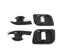 Poignée Porte De Remplacement En Fiber De Carbone Couvercle Bol Garniture Cavité Tasse Pour Toyota Pour HiAce Sixième Génération H300 2019 - 2022(fibre de carbone)