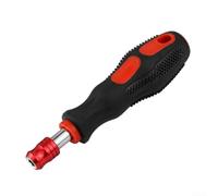 Poignée porte-embout hexagonal de 6,35 mm avec système de verrouillage activé par glissement et support magnétique pour une utilisation à tige hexagonale de 6,35 mm