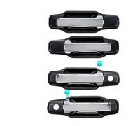 Poignée Porte Extérieure Poignée De Porte Extérieure Avant Arrière Gauche/Droite ABS LHD, pour Kia pour Sorento 2003 - 2009 Couvercle poignée Porte(1 Set Chrome)