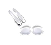 Poignée porte extérieure Pour Ford pour Mustang pour Shelby GT GT500 2005-2014 Garniture de poignée de porte chromée(Handle Bowl 2 Door)
