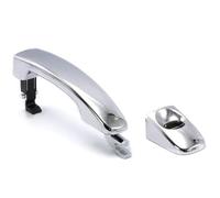 Poignée Porte Extérieure pour Ford pour Ranger pour Everest pour Mazda pour BT50 2012-2020 Poignée Porte Extérieure Chrome Noir Poignée Extérieure(Chrome,Front Left with Hole)