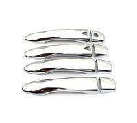 Poignée Porte Extérieure pour Renault pour Kadjar 2015-2018 Chrome Voiture Style Porte Poignée Couverture Garniture ABS Protection Décoration Accessoires 8 Pièces rweuiui