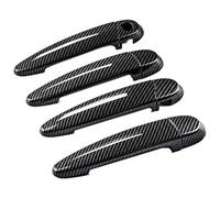 Poignée Porte Extérieure Pour Série 1 3 E87 E90 E91 E92 E93 F30 X1 X2 X3 X4 X6 LHD Accessoires Voiture Poignée Porte Extérieure Garniture Cuvette Cadre Couverture(Carbon)