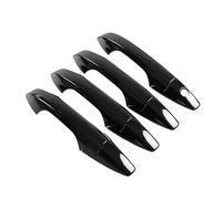 Poignée Porte Extérieure Voiture Pour CR-V 2007-2011 2008 2009 2010 8 pièces noir couvercle poignée porte voiture garniture capuchon capture autocollants couvercle poignée porte extérieure