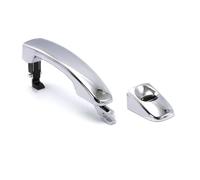 Poignée Porte Extérieure Voiture Pour Ranger pour Everest pour T6 pour T7 2012-2020 poignée porte extérieure extérieure chromée avec capuchon(Handle with Key Hole)
