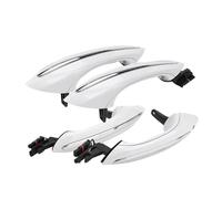 Poignée Porte Extérieure Voiture Pour série 5 7 F07 F10 F11 F12 F13 F01 F02 51217231931 4 pièces extérieur blanc extérieur sans clé Go ensemble poignée porte(4PCS Door Handle)