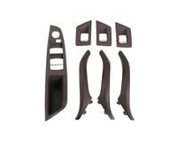 Poignée Porte Intérieure Droite Cuir Sans Bouton Rabattement Rétroviseur Pour Série 5 F10 F11 2010-2017 baguette de garniture de panneau de poignée de por(Type D)