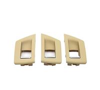 Poignée Porte Intérieure Pour série 5 F10 F11 F18 520i 523i 525i 528i 535i ensemble 3 pièces LHD RHD porte intérieure lève vitre bouton commutation réglable garniture couvercle(LHD Beige)