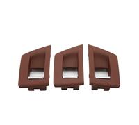 Poignée Porte Intérieure Pour série 5 F10 F11 F18 520i 523i 525i 528i 535i ensemble 3 pièces LHD RHD porte intérieure lève vitre bouton commutation réglable garniture couvercle(RHD Red Brown)