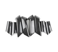 Poignée Porte Intérieure Voiture En Fiber Carbone ABS Garniture Couverture D'accoudoir Pour VW Pour Tiguan L 2017-2021 2022 Poignée Intérieure Porte Avant Gauche
