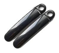 Poignée Porte Latérale Voiture Pour Seat Pour Ibiza 6J MK4 6L MK3 FR Pour Cupra 2003-2016 Autocollants Style Pour Poignées Porte Voiture En Fibre Carbone Chromée(Style5)
