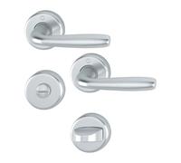 Poignée porte Maribor 1766/17KV/17KVS Alu.F1 rond.SK/OL DIN Gauche/Droite D/D HOPPE