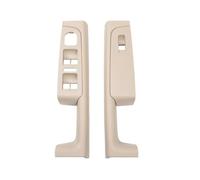 poignée porte voiture 2 Pièces Pour Sko&da Pour Superbe 2008-2013 Poignée Porte Intérieure Avant Et Arrière Cadre D'accoudoir Interrupteur Garniture Du Panneau Commande 3TD867157(Beige front)