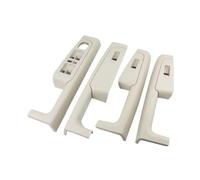 poignée porte voiture 4 Pièces Beige Gris Avant Arrière Poignée Porte Intérieure Accoudoir Cadre Interrupteur Panneau Commande Garniture 3TD867157 Pour Sko&da Pour Superb 2008-2013(Beige set)