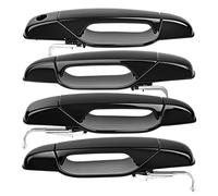 Poignée Porte Voiture Pour Cadillac Pour Escalade Pour Pickup 2007-2014 4 Pièces Poignée De Porte Extérieure Avant Arrière Gauche Droite Porte Poignée Couverture Autocollant(4PCS Black)