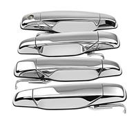 Poignée Porte Voiture Pour Cadillac Pour Escalade Pour Pickup 2007-2014 4 Pièces Poignée De Porte Extérieure Avant Arrière Gauche Droite Porte Poignée Couverture Autocollant(4PCS Chrome)