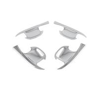 Poignée Porte Voiture Pour Kia pour Sorento pour MQ4 2020 2021 2022 2023 voiture en Fiber carbone poignée porte extérieure bol moulage couverture garniture autocollant décor(Silver B)