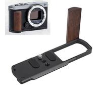 Poignée pour LUMIX S9, Poignée en Forme de L avec Poignée en Bois et Plaque QR pour Arca et Trou de Vis de 1/4 Pouce, Support de Poignée D'appareil Photo pour Accessoires LUMIX S9