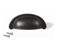 Poignée pour meuble Marrakech EMUCA en zamak finition noir avec entraxe 64 mm - 9348914 Peint en noir G
