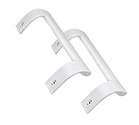 Poignée pour porte de réfrigérateur | Compatible avec Beko, Saivod et Smeg | Kit 2 poignées de porte réfrigérateur couleur blanche | Poignée de réfrigérateur compatible et pièces de rechange pour