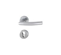 Poignée pour porte intérieure en inox sur rosace Alta clé I - Carré 38-42 mm - Inox mat - HOPPE - 3940639 Inox