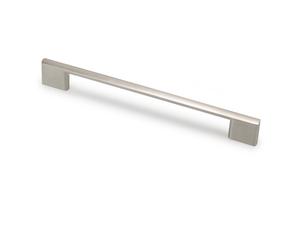 Poignée Profit zamak - Entraxe 288 mm - Nickelé brossé ESTAMP