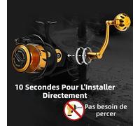 Poignee Puissance Moulinet Peche Penn Spinfisher Installation Rapide Confortable