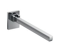 poignée rabattable de support emco loft, pour lavabo, pliable vers le haut, avec