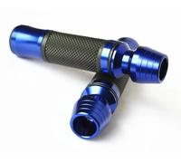 Poignée réservoir pour Dirt Bike Pit Bike Poignées Alu Perforées 7/8" 22mm(Bleu)