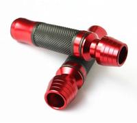 Poignée réservoir pour Dirt Bike Pit Bike Poignées Alu Perforées 7/8" 22mm(Rouge)