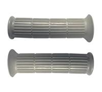 Poignée Revêtement Gris 22mm 24mm 130mm Cyclo Mobylette Scooter Moto (Paire)