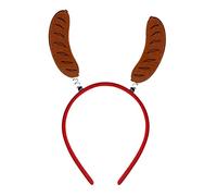 Poignée Ronde Coulissante Noir Bandeaux de vacances Mignon Head Hat Toppers Great Fun Holiday Themes Christmas Photos Booth Homme Amour (G, One Size)