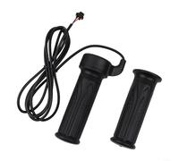 Poignée rotative 36V/48V pour vélo électrique et scooter électrique - Compatible avec VTT, matériau ABS, 12,5 x 3,5 cm, câble de 1,7 m, noir