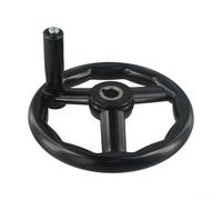 Poignée rotative à 3 rayons pour fraiseuse 125/200/100/160 mm Bouton de commande en plastique pour tour et équipement de meulage (18 x 200 mm)