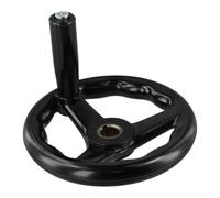 Poignée rotative à 3 rayons pour fraiseuse 125/200/100/160 mm Bouton de commande en plastique pour tour et équipement de meulage (16 x 160 mm)