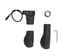 Poignée rotative à gaz pour vélo électrique - Contrôle stable de la vitesse de réaction - Caoutchouc durable - Métal ABS - Convient pour guidon de 22,2 mm - Idéal pour vélo de montagne, vélo de route