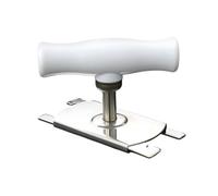 Poignée rotative en acier inoxydable - outil de remodelage de maquillage réglable, conception de poignée, de nettoyage de précision | Accessoire de beauté réutilisable p